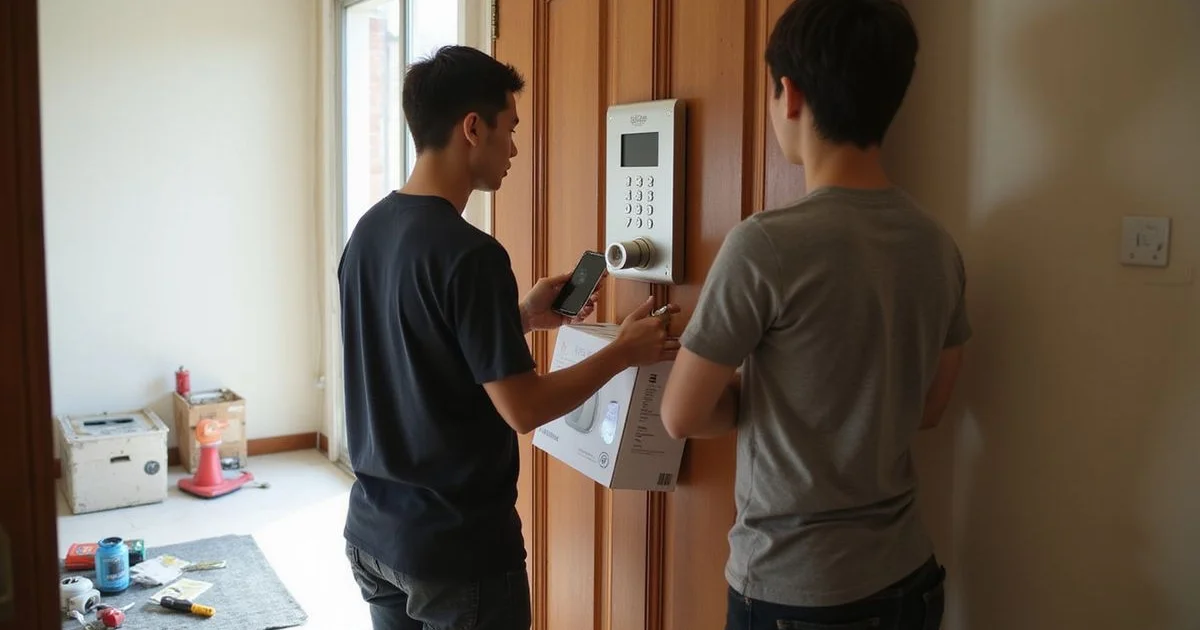 Digital lock installation cost in Singapore: what drives the price